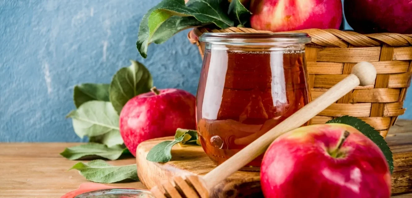 Apfel mit Honig